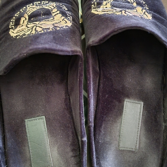 Versace mens Velvet Medusa Mule - Picture 4 of 6